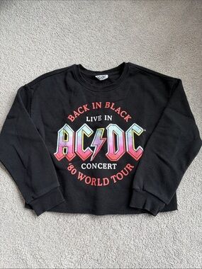 AC/DC Youth Cropped Sweatshirt